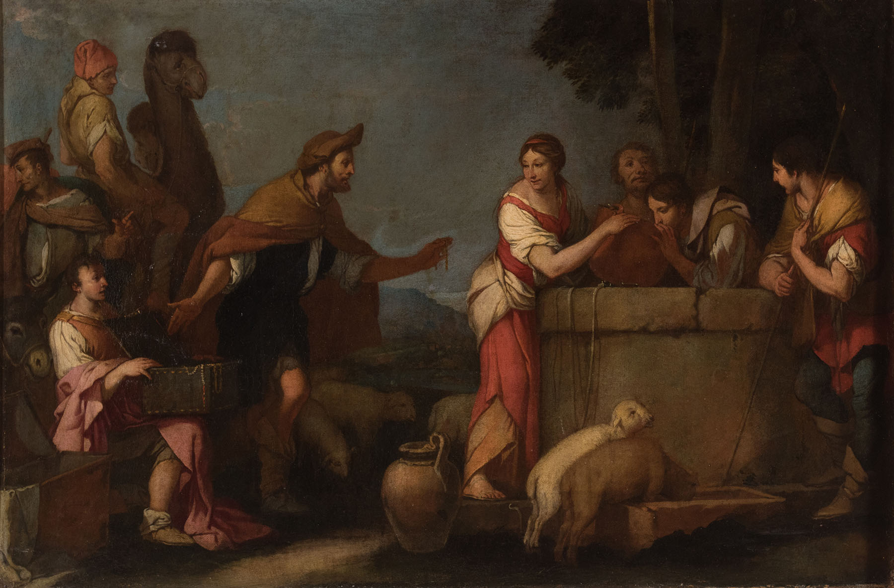 Giulio Carpioni, &ldquo;Rebecca al pozzo&rdquo;.