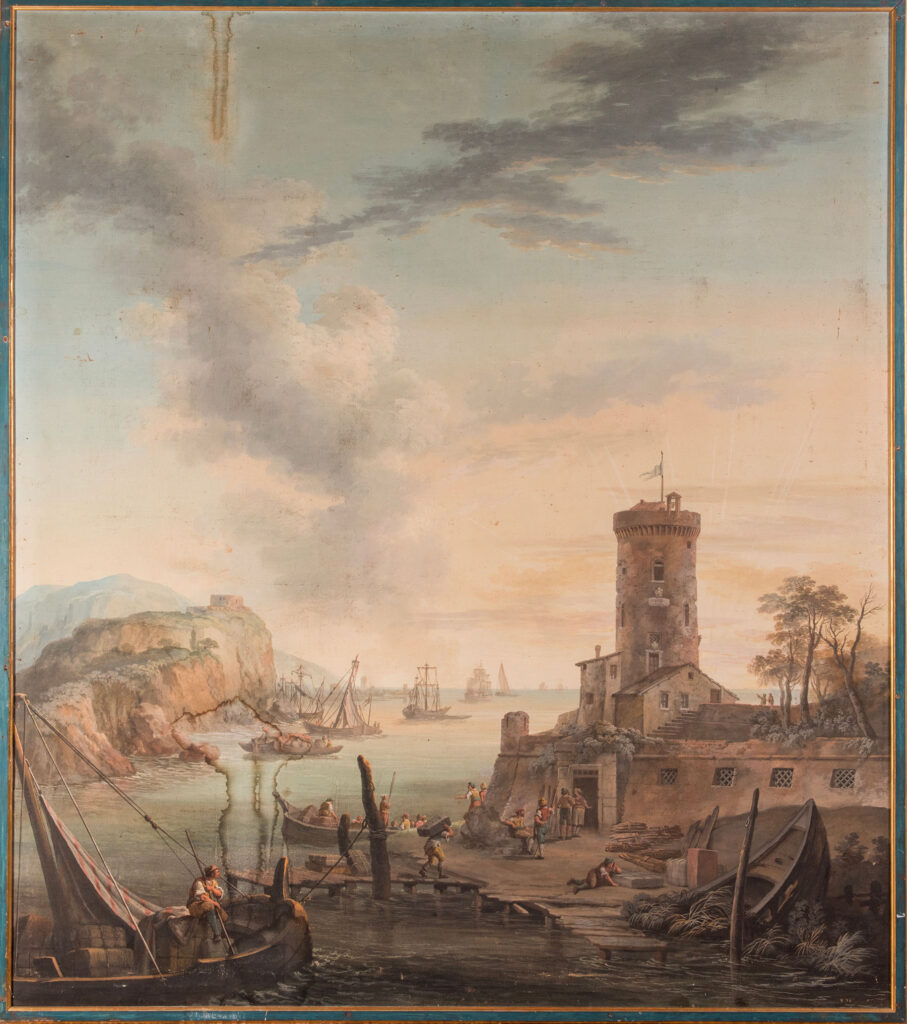 "Marina", tempera su tela di Vincenzo Martinelli.