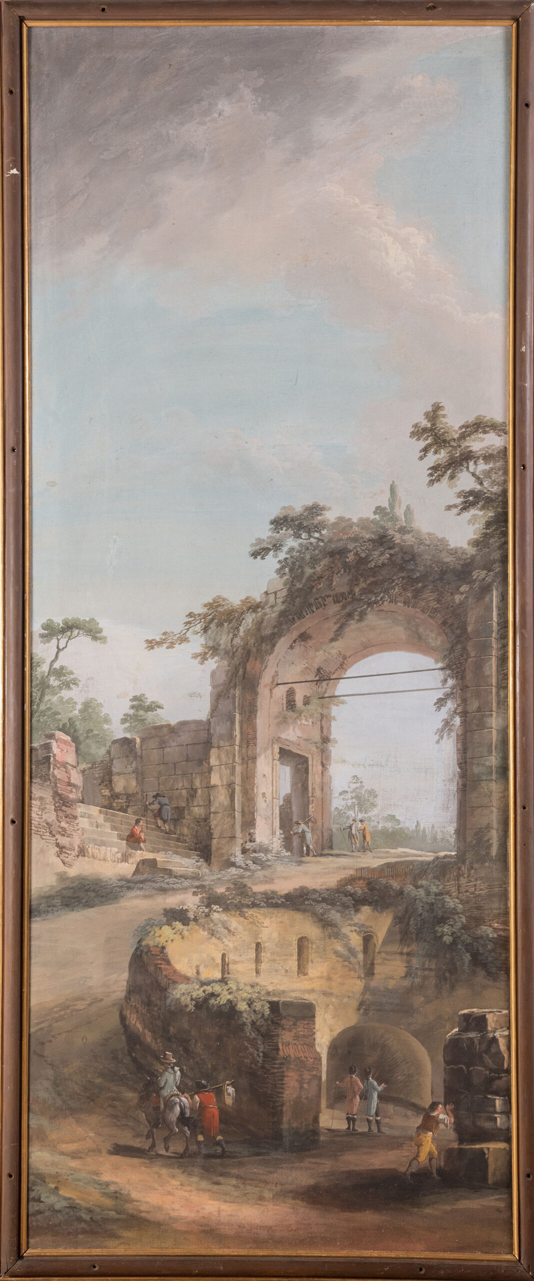 Vincenzo Martinelli (1737-1807), “Paesaggio con architettura e figure”.
