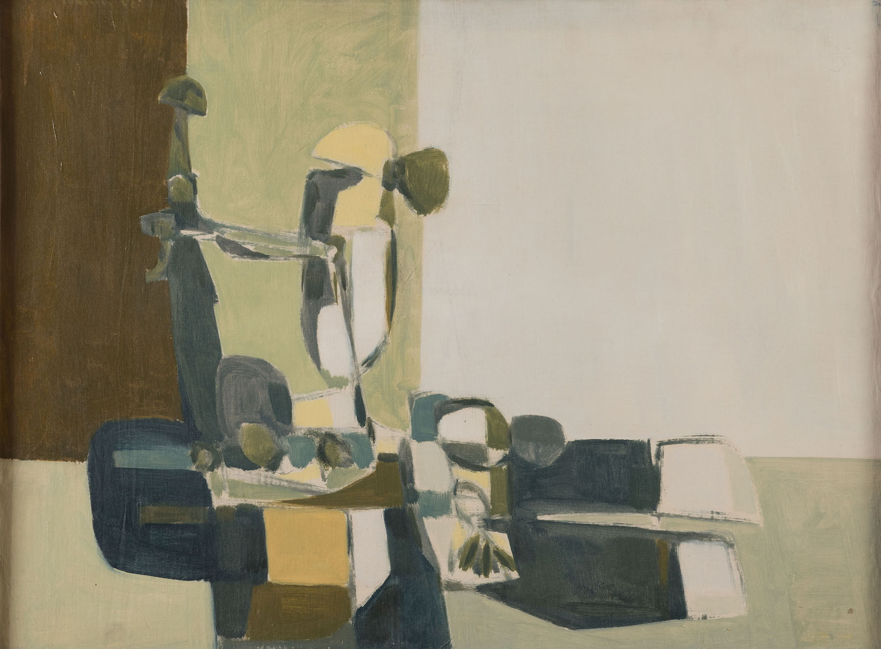 "Natura morta", olio su tela di Sergio Romiti, 1952.