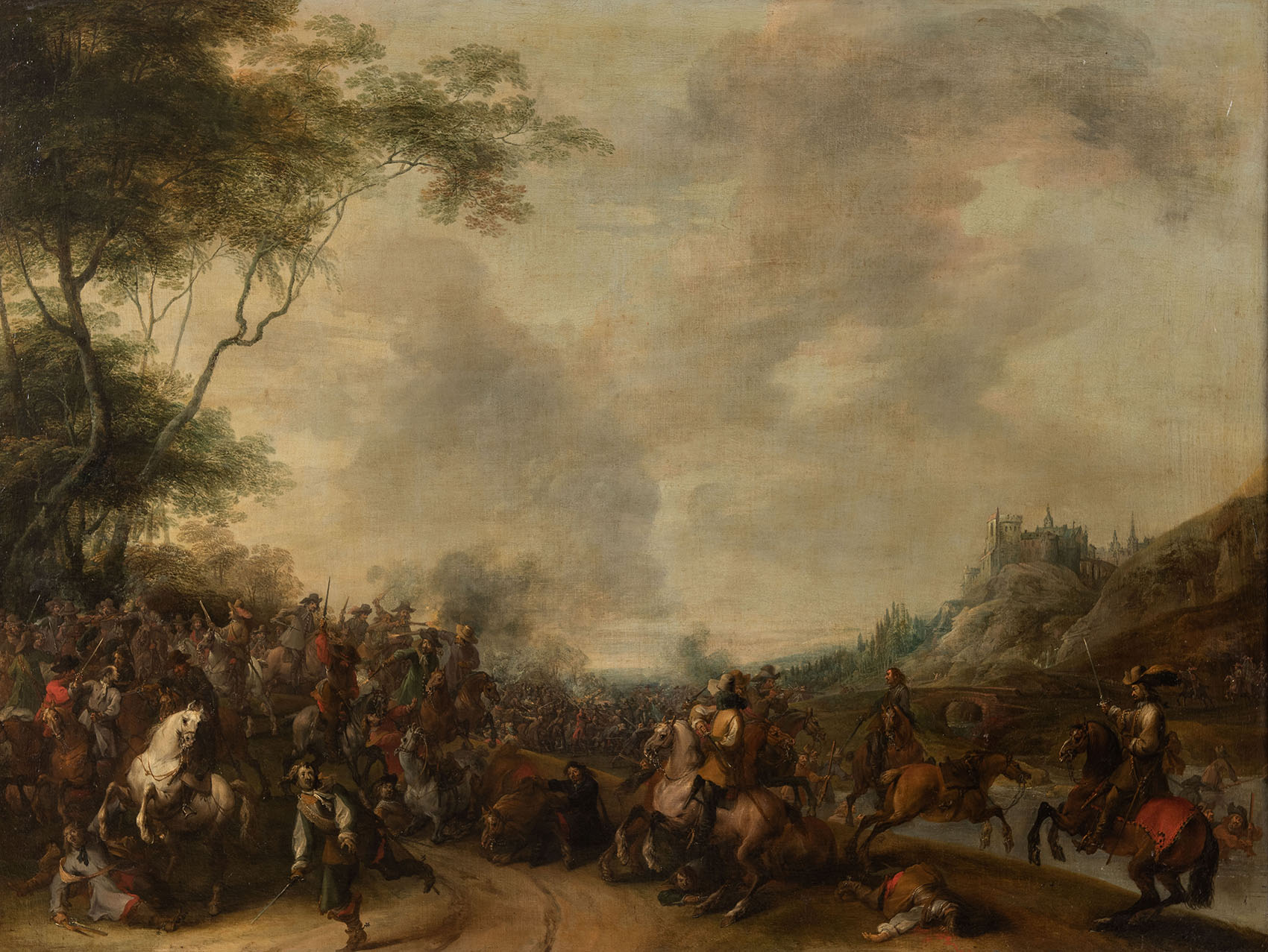 "Battaglia", olio su tela di Pieter Snayers.