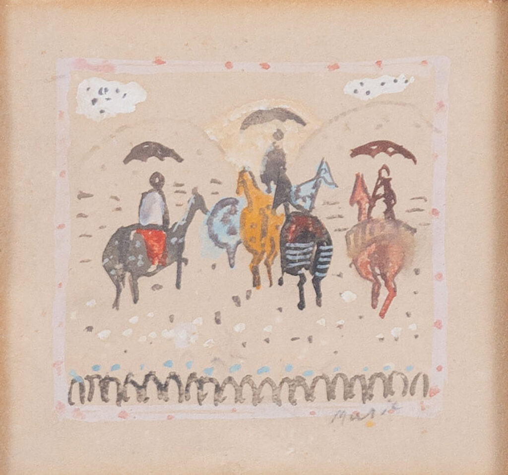 "Motivo Dalmata", tempera su carta di Anton Zoran Mušič, 1949.