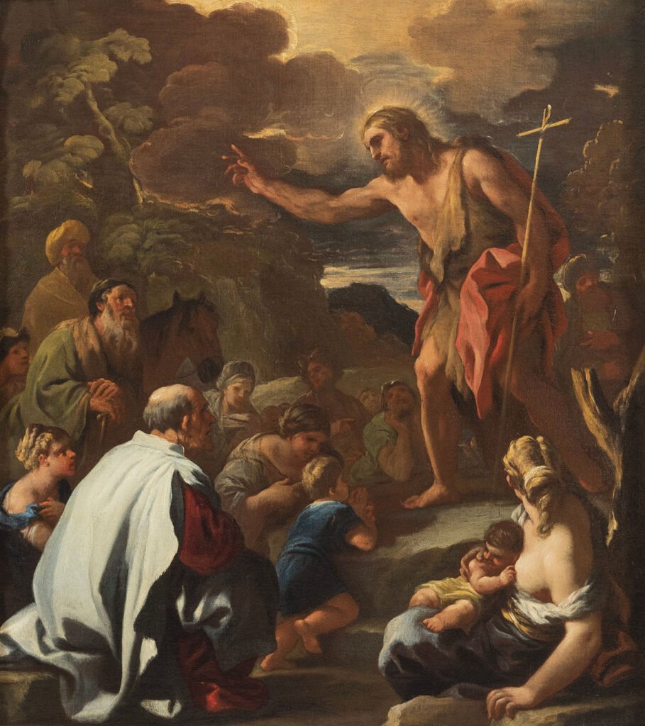 "Predica del Battista", Luca Giordano.
