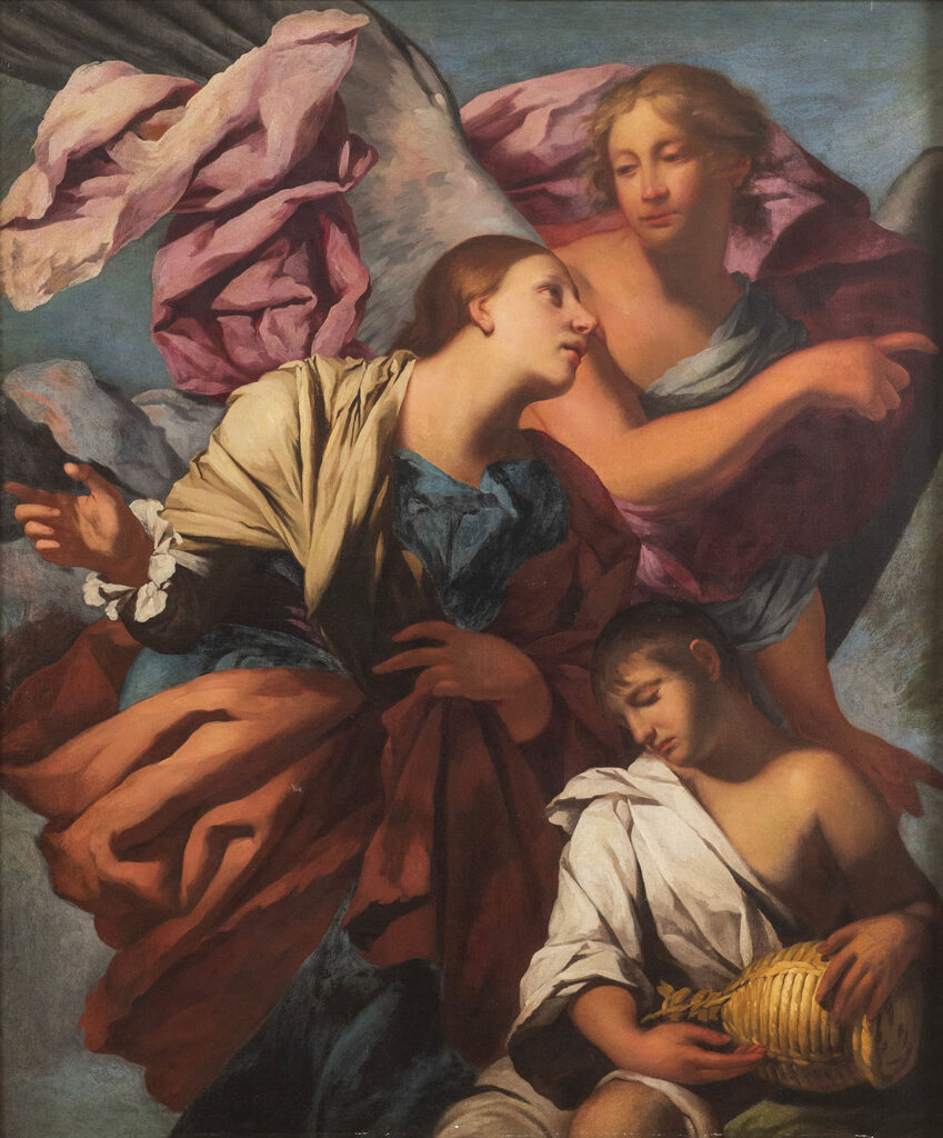 "Agar e l'Angelo", opera di Francesco Ruschi.
