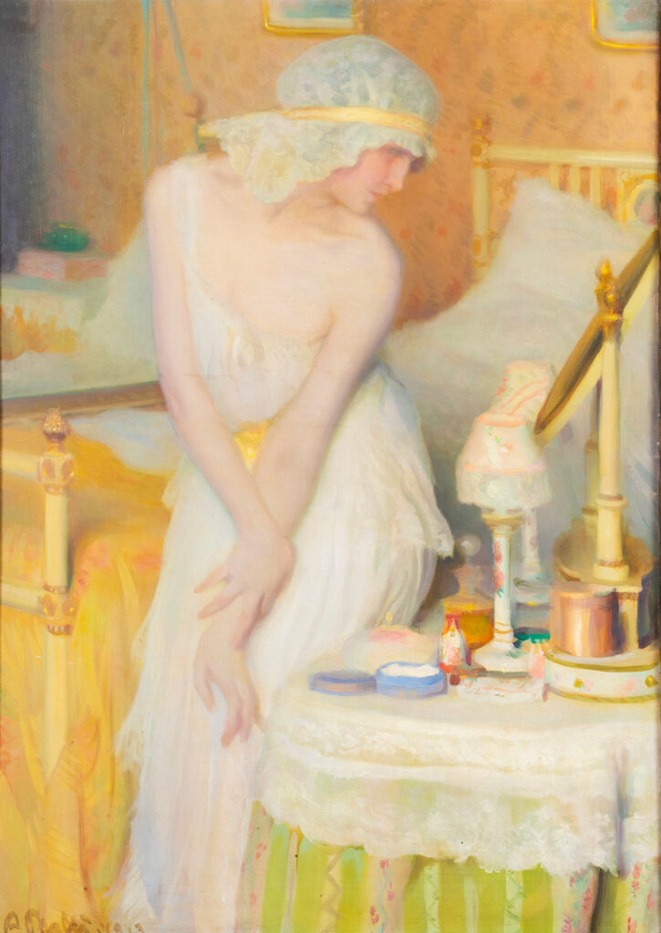 "Mattino", olio su tela di Alfredo Protti, 1913.