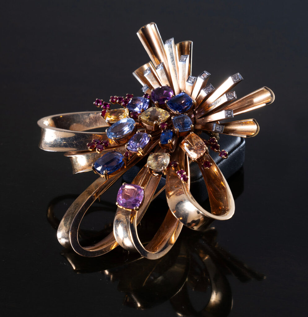 Trabert & Hoeffer - Mauboussin, Spilla in oro giallo 14kt.