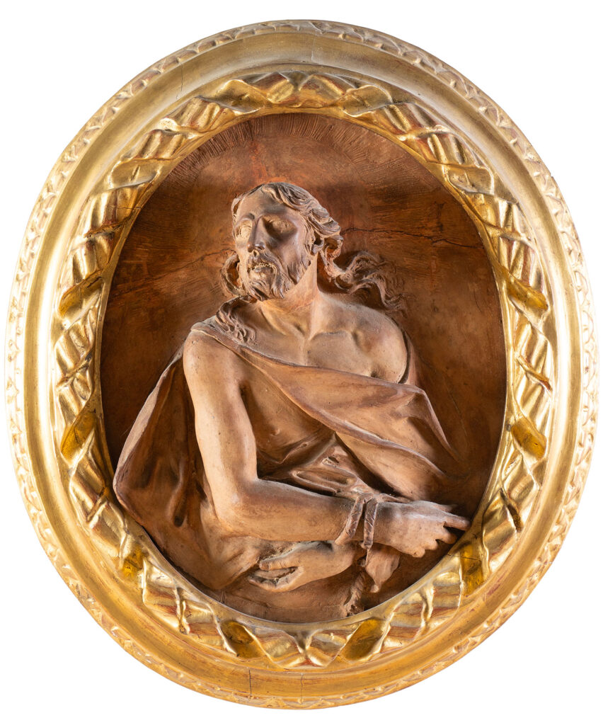 "Cristo", importante altorilievo di Maestro Plasticatore Bolognese del XVIII secolo