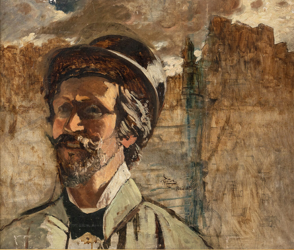 “Autoritratto”, opera di Mario De Maria detto Marius Pictor del 1878.