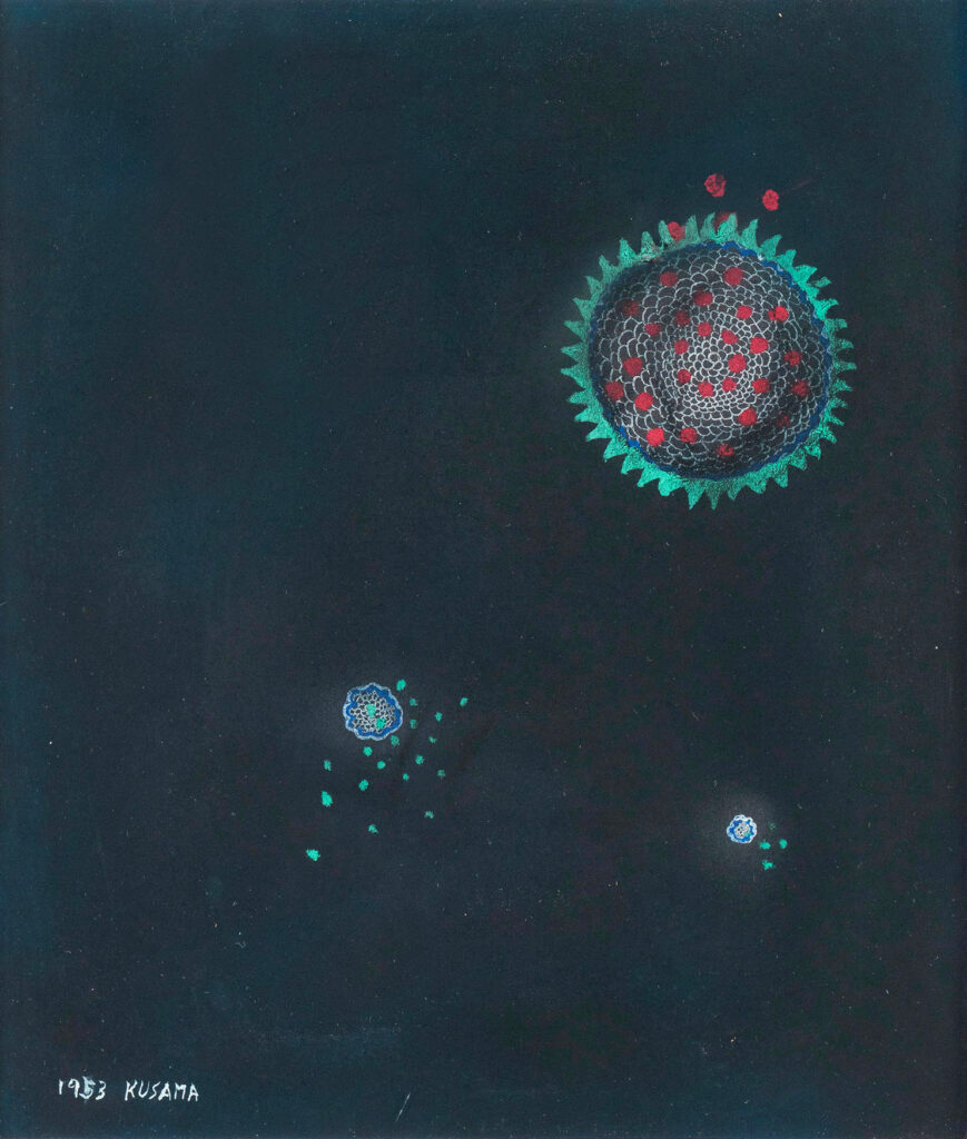 "Senza titolo", opera di Yayoi Kusama, risalente al 1953.