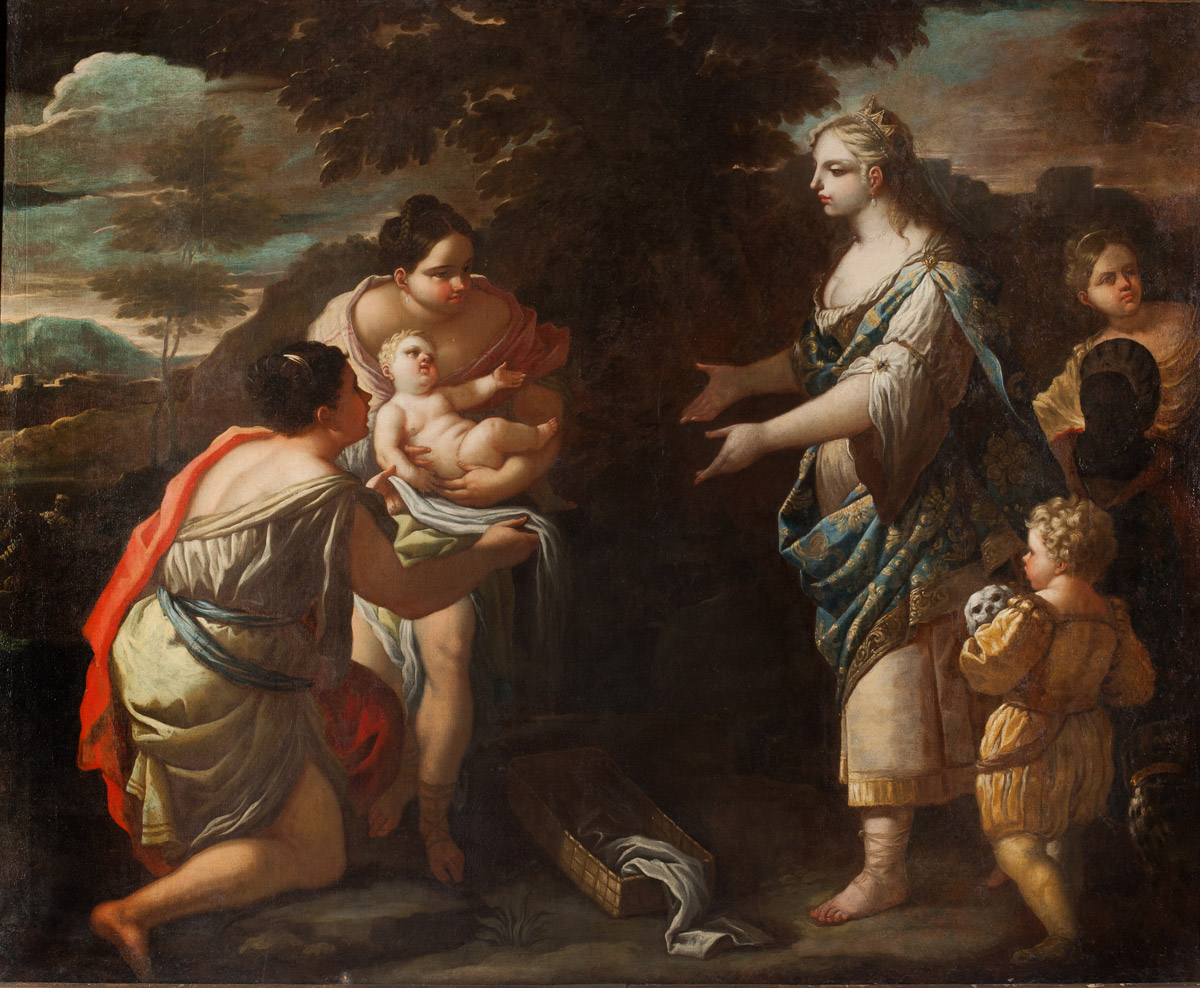 “Ritrovamento di Mosè”, importante opera della Scuola di Luca Giordano