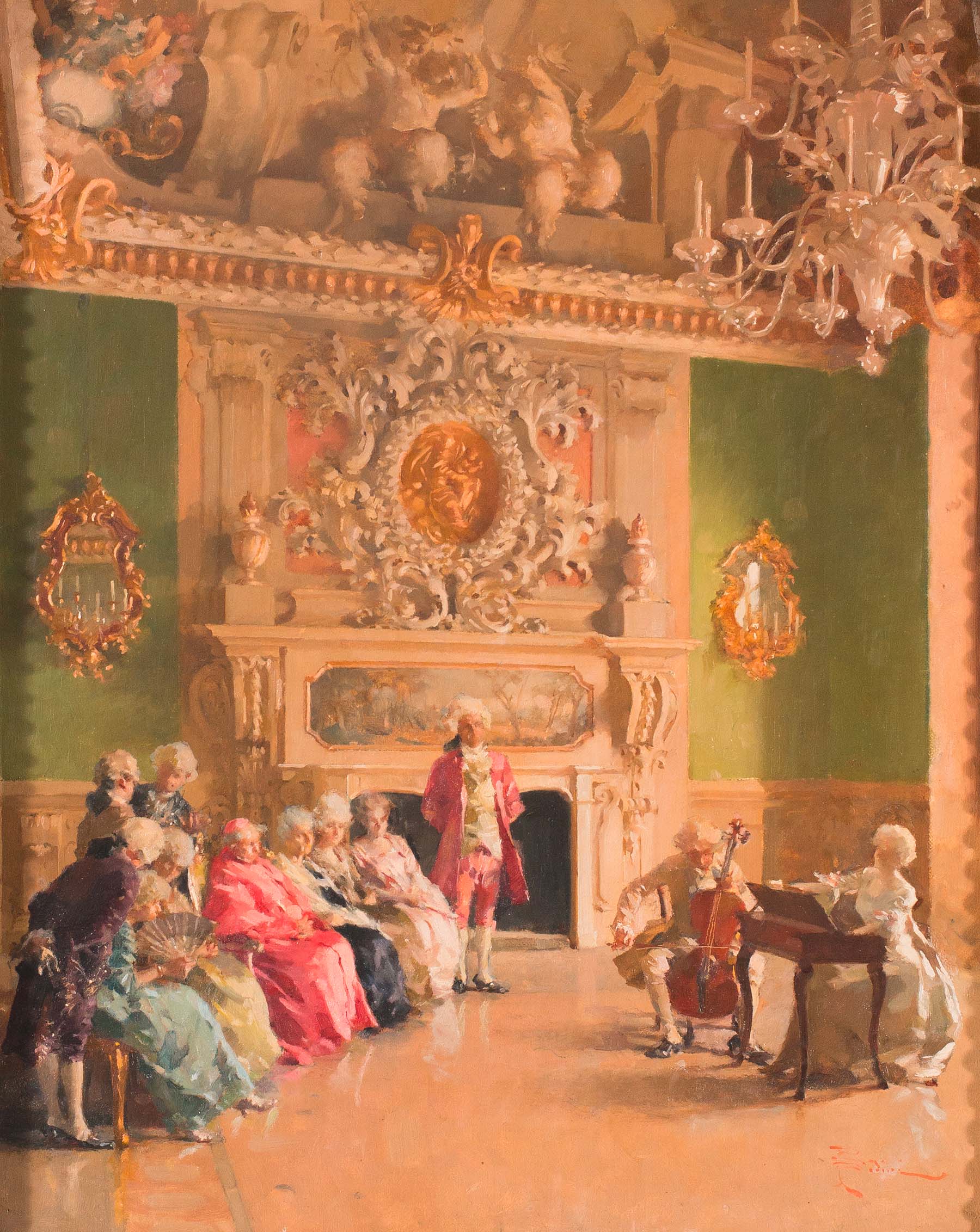 Paolo Bedini (1844-1924), “Il concerto”.