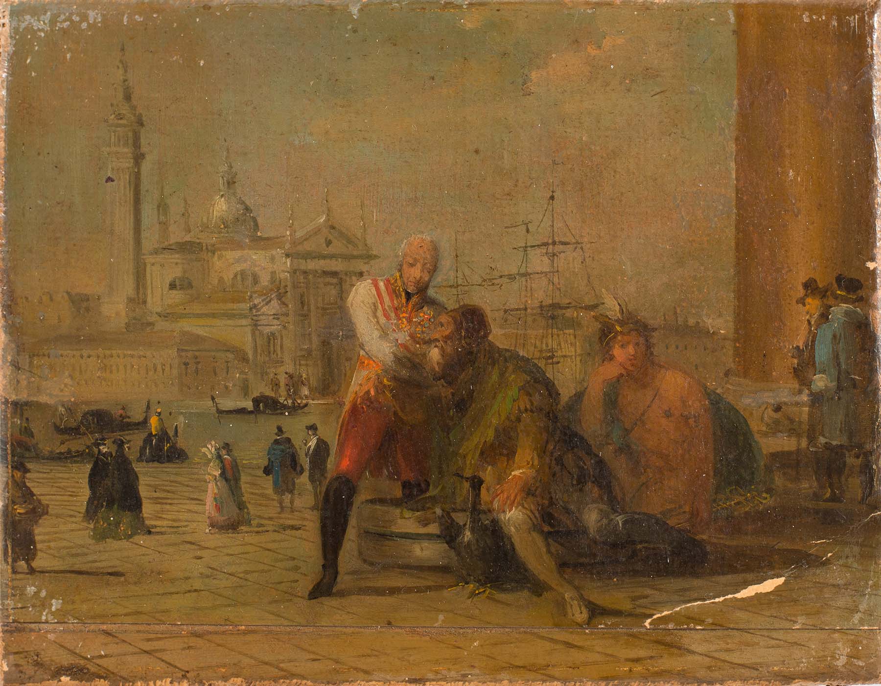 “Caduta della Repubblica di Venezia: incontro tra il Gran Duca d'Austria e il Doge”, opera di un pittore del XIX secolo.