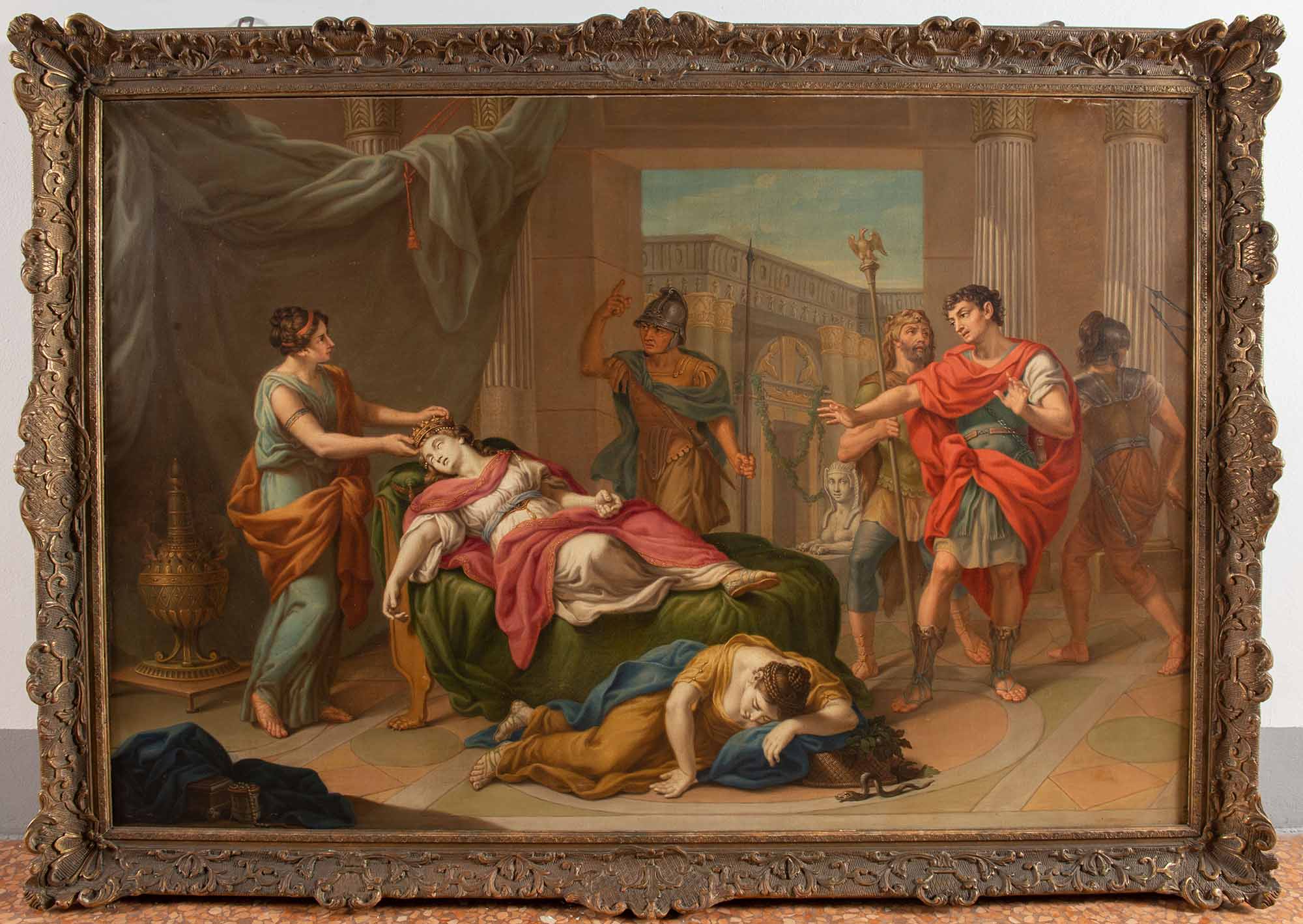 Fedele Fischetti (1732-1792), ambito di, “La morte di Cleopatra”.
