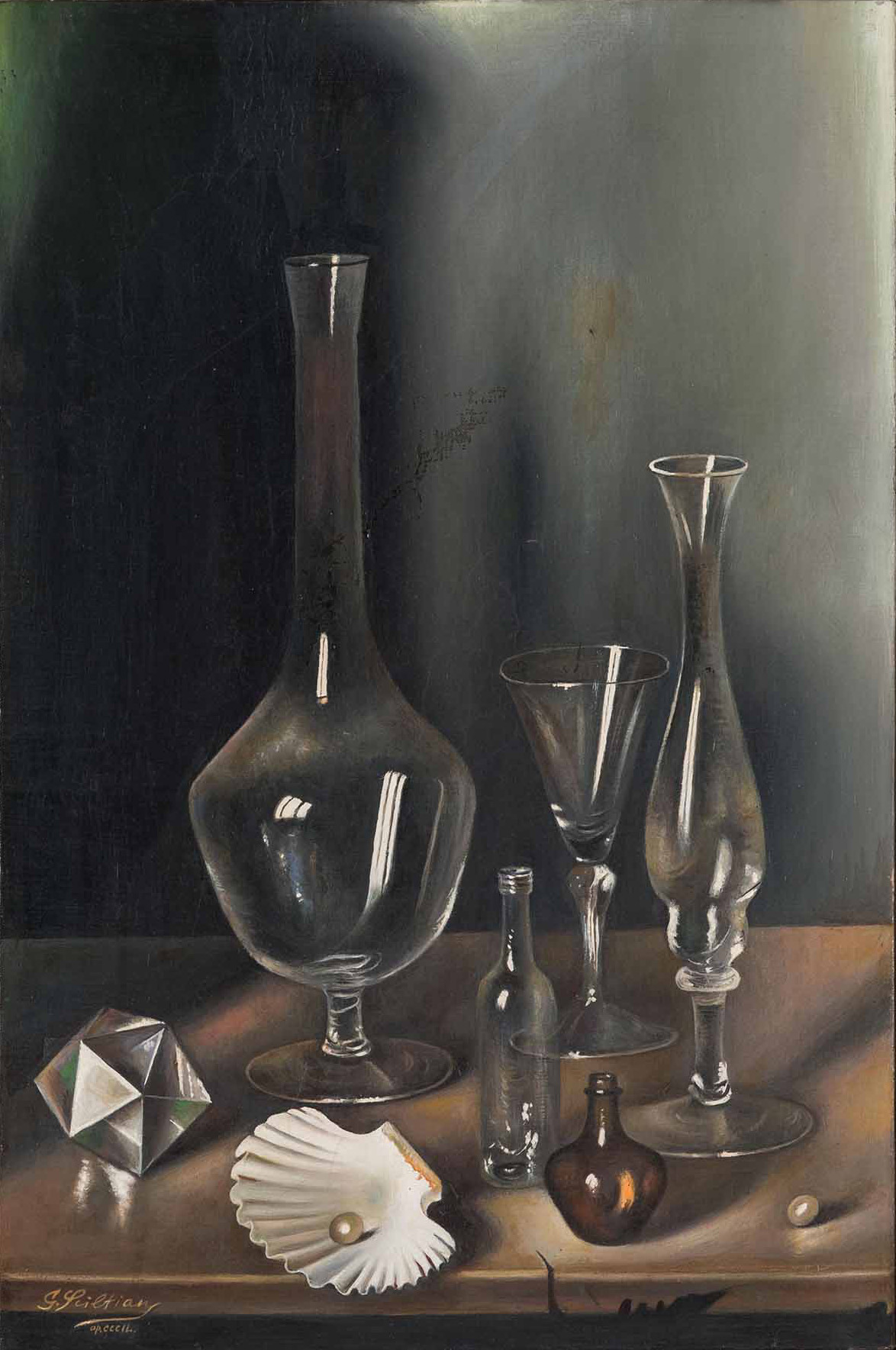 Gregorio Sciltian (1900-1985), “Trasparenze con la perla”, 1976.
