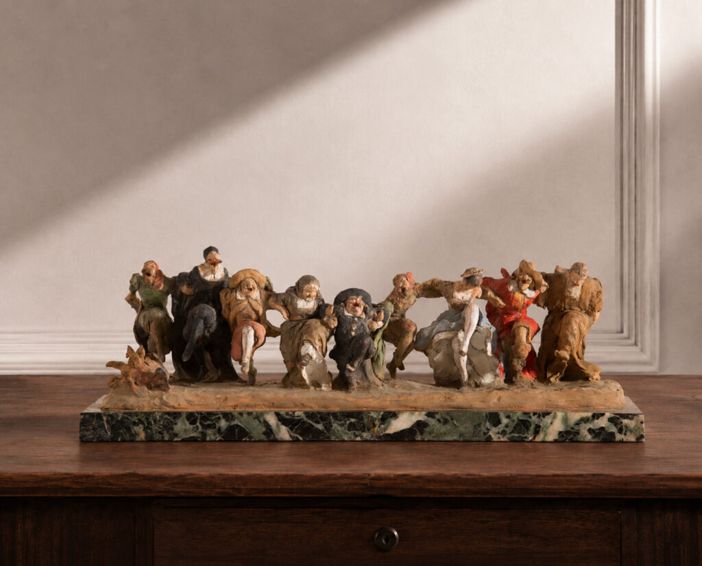 “La Manzoniana”, scultura di Cleto Tomba.