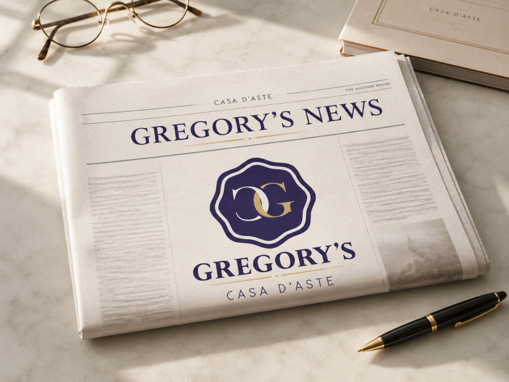 Gregory's News, the editorial section of Gregory's Auction House Bologna featuring art market news, auctions and insights.
